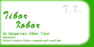 tibor kobor business card